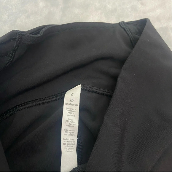 Lululemon train times crop 21” black 21326 - Picture 8 of 11
